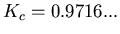 $K_c = 0.9716...$